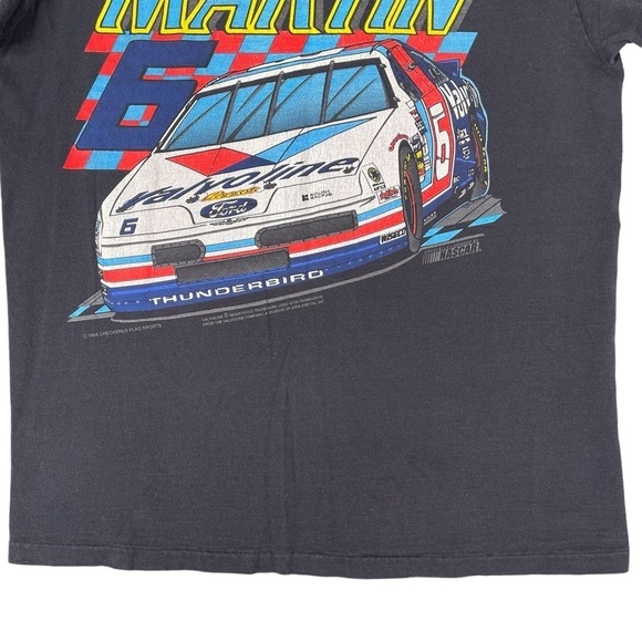 Vintage Nascar T Shirt Medium Mark Martin Valvoline Racecar 1994 Single Stitch - Picture 5 of 10